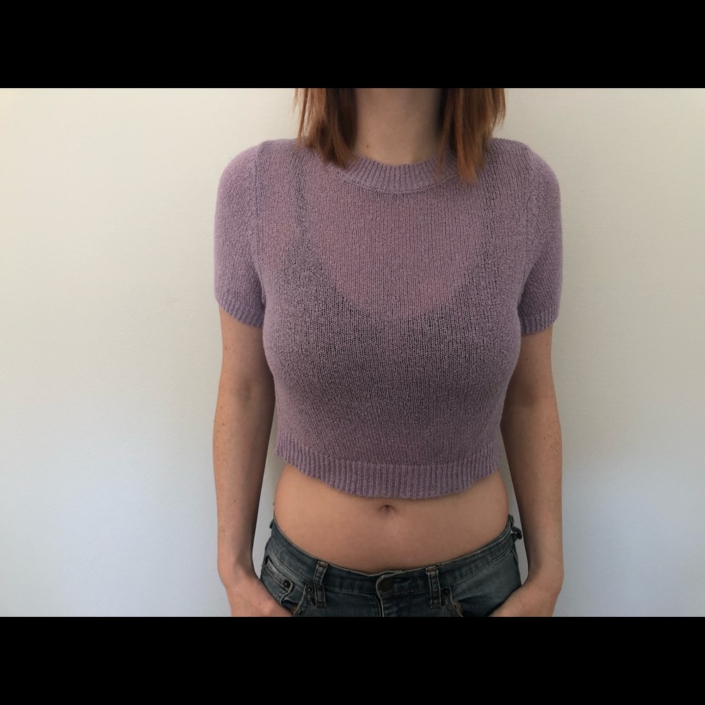 Purple Crop Top